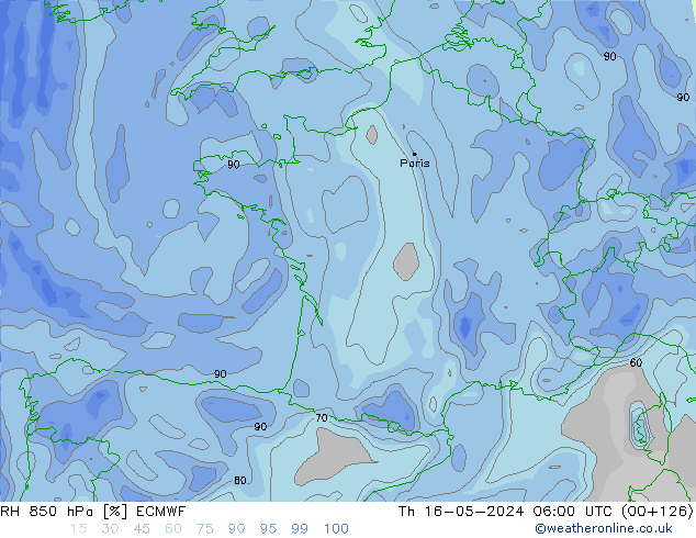 850 hPa Nispi Nem ECMWF Per 16.05.2024 06 UTC