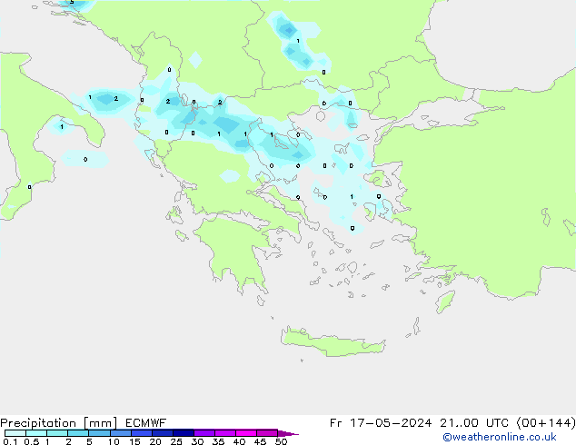 precipitação ECMWF Sex 17.05.2024 00 UTC