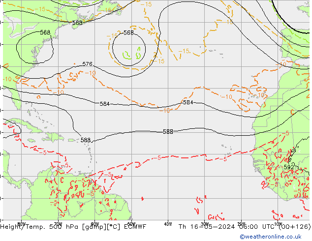 Z500/Rain (+SLP)/Z850 ECMWF jeu 16.05.2024 06 UTC