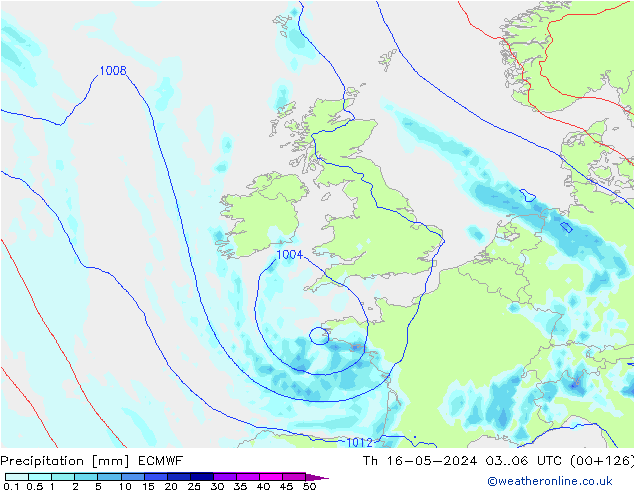 Yağış ECMWF Per 16.05.2024 06 UTC