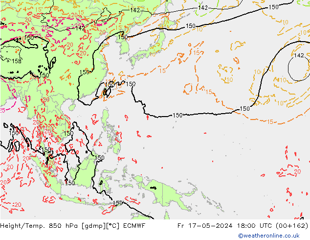 Z500/Rain (+SLP)/Z850 ECMWF Sex 17.05.2024 18 UTC