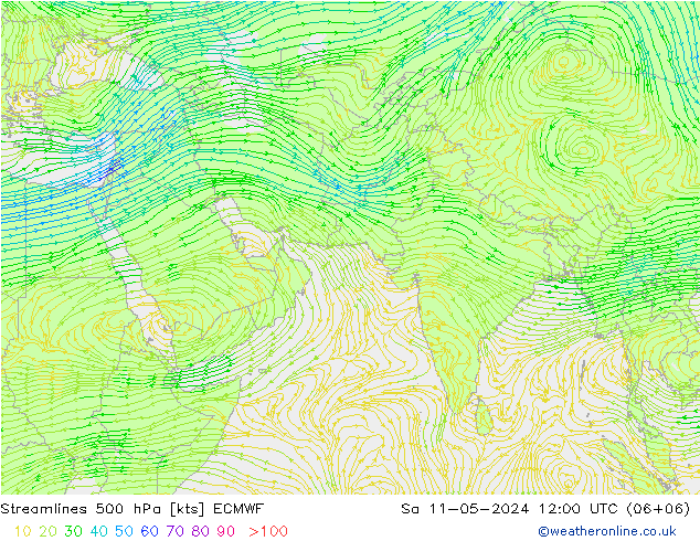 风 500 hPa ECMWF 星期六 11.05.2024 12 UTC