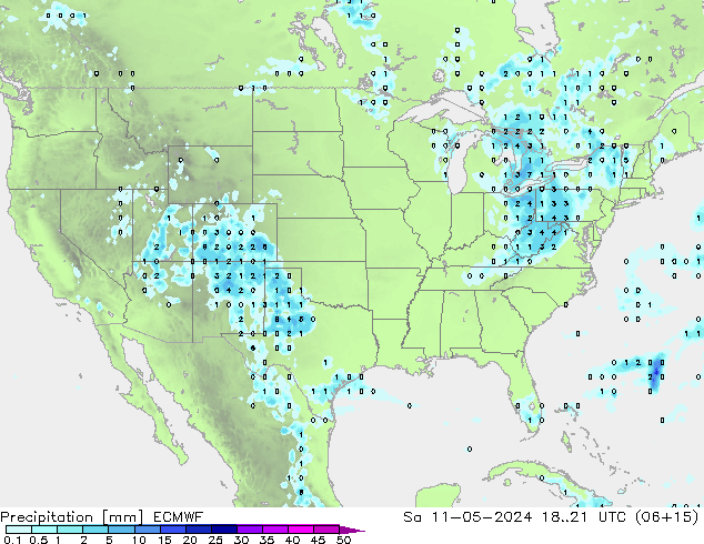 Yağış ECMWF Cts 11.05.2024 21 UTC