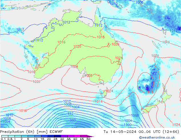 Z500/Rain (+SLP)/Z850 ECMWF Ter 14.05.2024 06 UTC