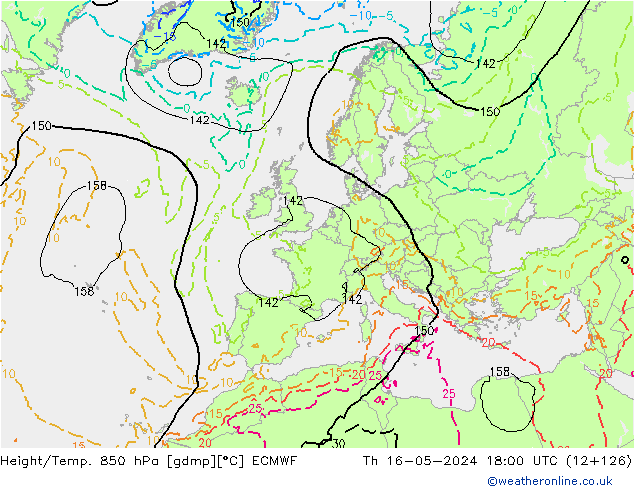 Z500/Rain (+SLP)/Z850 ECMWF Qui 16.05.2024 18 UTC