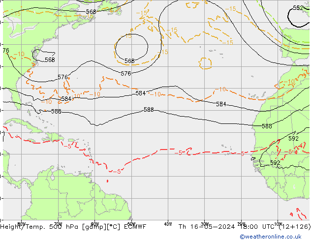 Z500/Rain (+SLP)/Z850 ECMWF czw. 16.05.2024 18 UTC