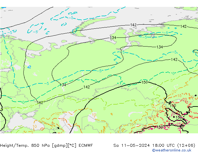 Z500/Rain (+SLP)/Z850 ECMWF So 11.05.2024 18 UTC