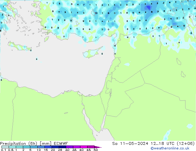 Z500/Regen(+SLP)/Z850 ECMWF za 11.05.2024 18 UTC