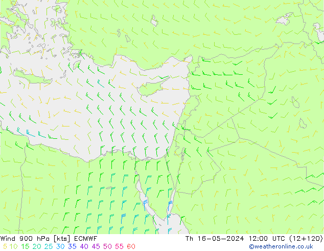 Rüzgar 900 hPa ECMWF Per 16.05.2024 12 UTC