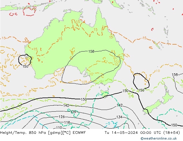 Z500/Rain (+SLP)/Z850 ECMWF mar 14.05.2024 00 UTC