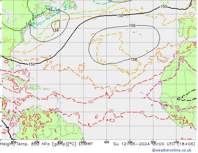 Z500/Rain (+SLP)/Z850 ECMWF Dom 12.05.2024 00 UTC