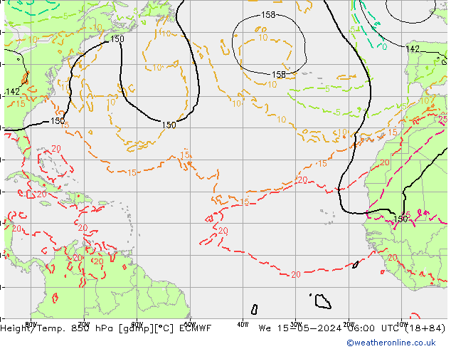 Z500/Rain (+SLP)/Z850 ECMWF Qua 15.05.2024 06 UTC