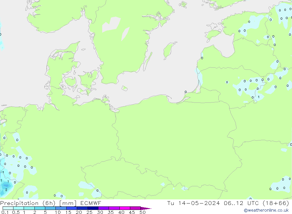 Z500/Rain (+SLP)/Z850 ECMWF Tu 14.05.2024 12 UTC