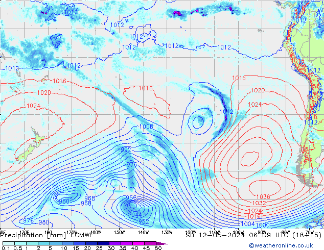 Yağış ECMWF Paz 12.05.2024 09 UTC