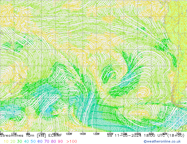 Rüzgar 10m ECMWF Cts 11.05.2024 18 UTC