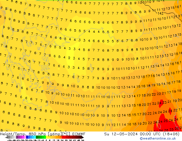 Z500/Regen(+SLP)/Z850 ECMWF zo 12.05.2024 00 UTC