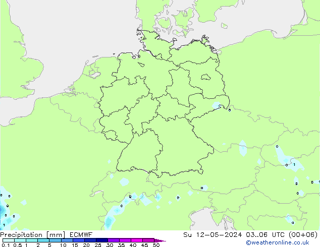 Precipitación ECMWF dom 12.05.2024 06 UTC