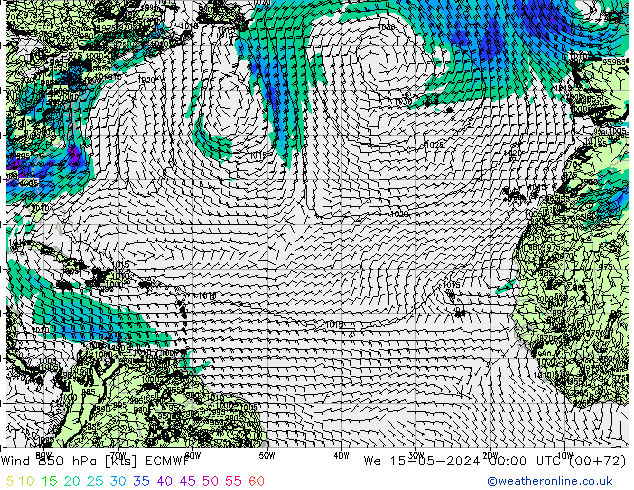 Wind 850 hPa ECMWF We 15.05.2024 00 UTC