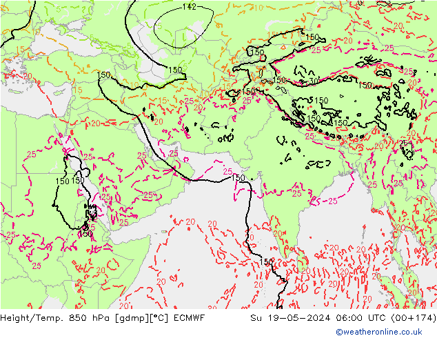 Z500/Rain (+SLP)/Z850 ECMWF Ne 19.05.2024 06 UTC