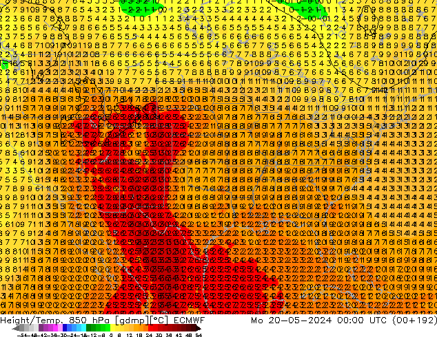 Z500/Regen(+SLP)/Z850 ECMWF ma 20.05.2024 00 UTC