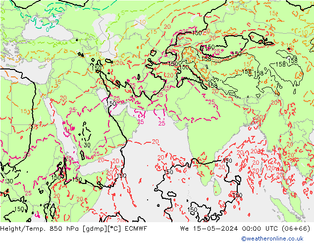 Z500/Rain (+SLP)/Z850 ECMWF śro. 15.05.2024 00 UTC