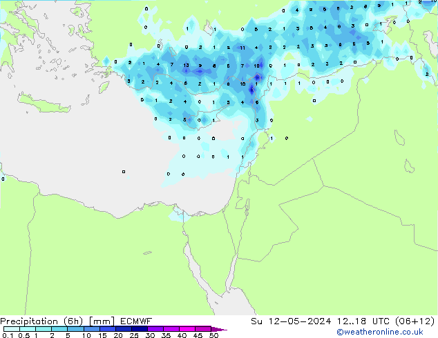 Z500/Rain (+SLP)/Z850 ECMWF dom 12.05.2024 18 UTC