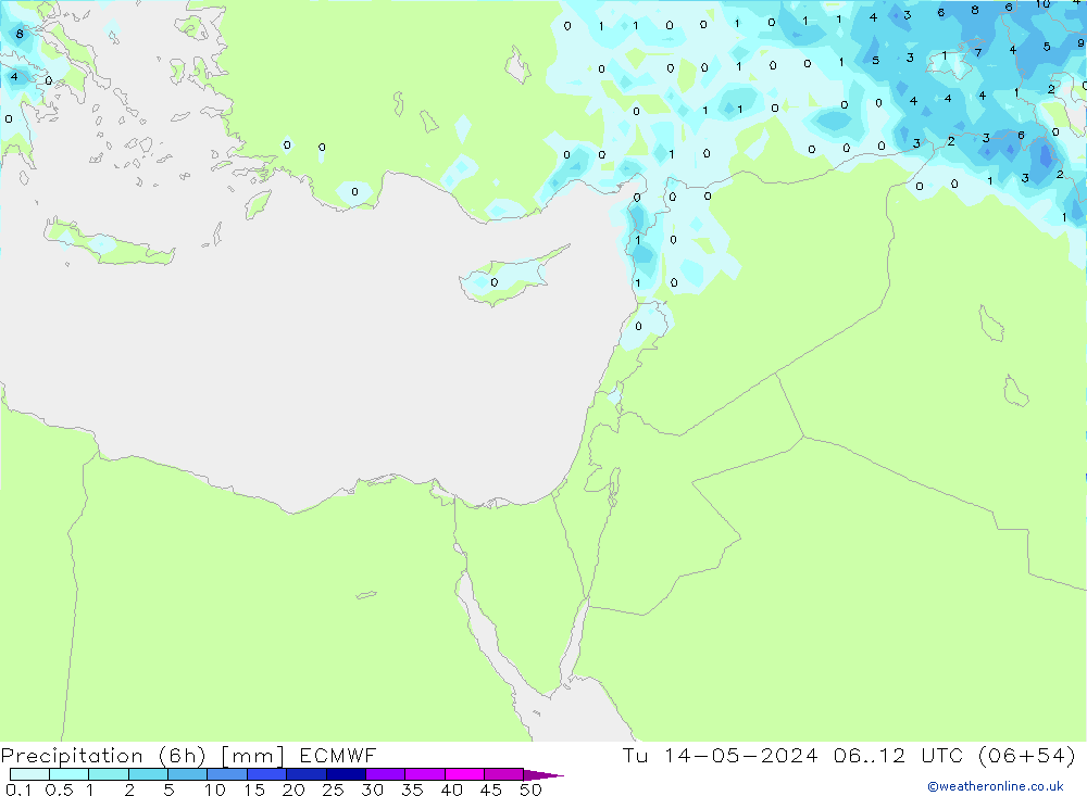 Z500/Rain (+SLP)/Z850 ECMWF Ter 14.05.2024 12 UTC