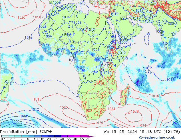 Yağış ECMWF Çar 15.05.2024 18 UTC