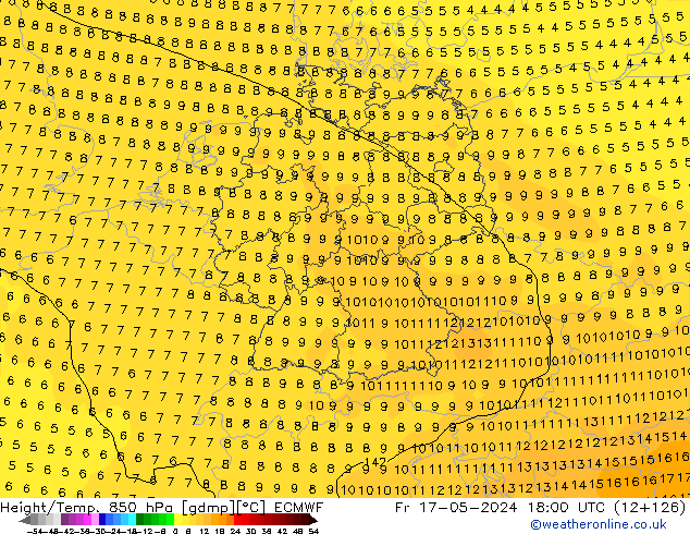 Z500/Rain (+SLP)/Z850 ECMWF Pá 17.05.2024 18 UTC