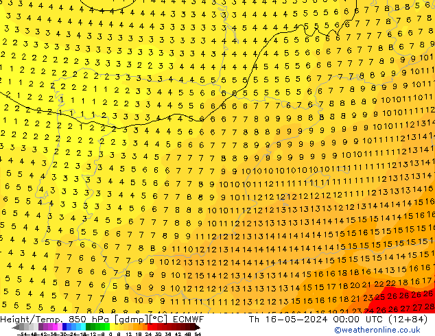 Z500/Rain (+SLP)/Z850 ECMWF  16.05.2024 00 UTC