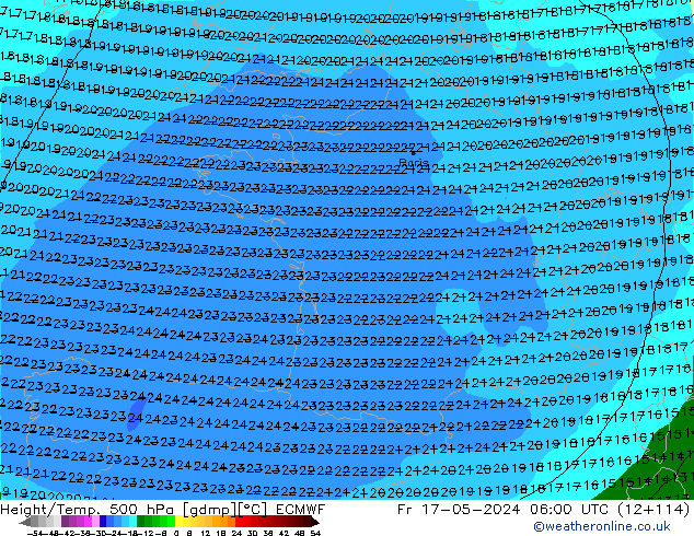 Z500/Rain (+SLP)/Z850 ECMWF пт 17.05.2024 06 UTC