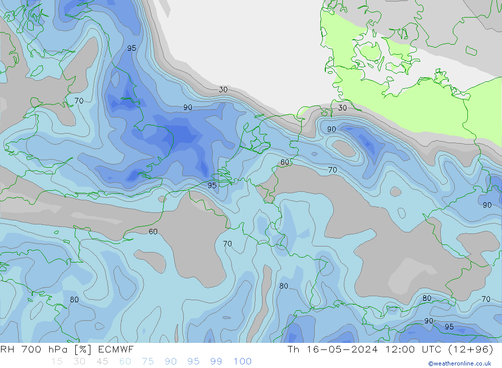 700 hPa Nispi Nem ECMWF Per 16.05.2024 12 UTC