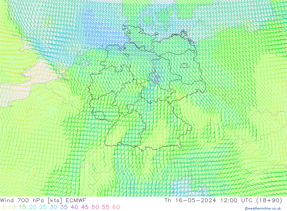  700 hPa ECMWF  16.05.2024 12 UTC