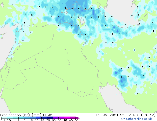 Z500/Rain (+SLP)/Z850 ECMWF mar 14.05.2024 12 UTC