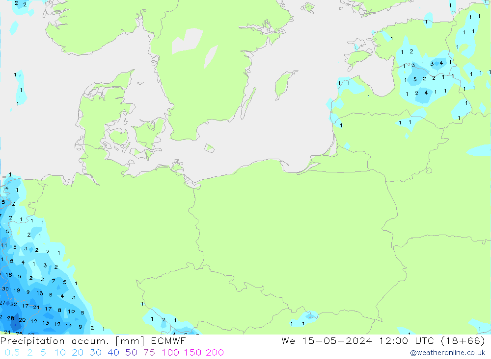 Totale neerslag ECMWF wo 15.05.2024 12 UTC