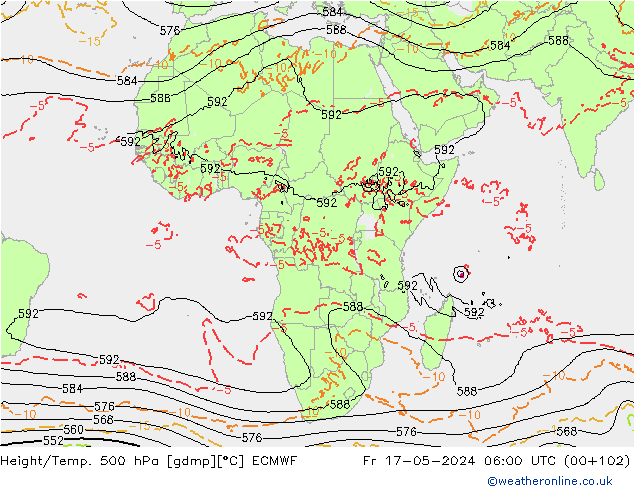 Z500/Rain (+SLP)/Z850 ECMWF пт 17.05.2024 06 UTC