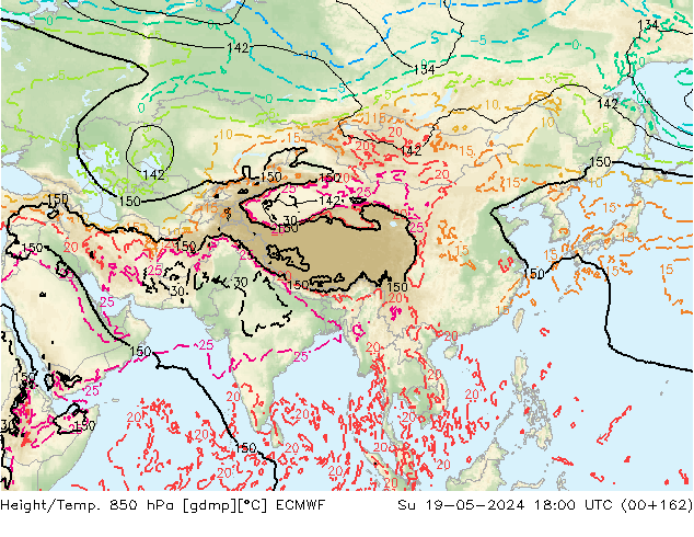 Z500/Regen(+SLP)/Z850 ECMWF zo 19.05.2024 18 UTC