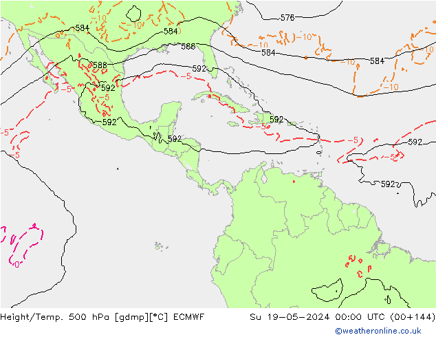 Z500/Rain (+SLP)/Z850 ECMWF Вс 19.05.2024 00 UTC