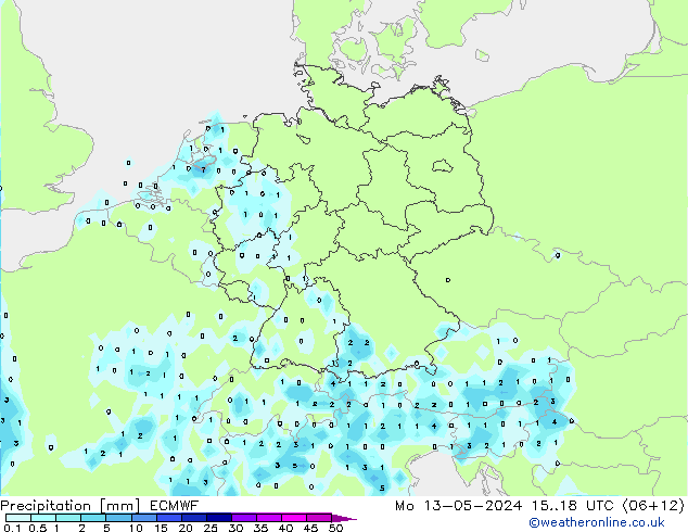 降水 ECMWF 星期一 13.05.2024 18 UTC