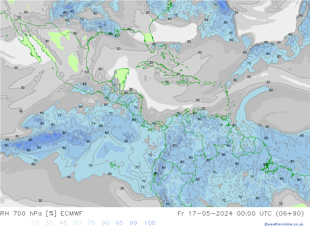 700 hPa Nispi Nem ECMWF Cu 17.05.2024 00 UTC