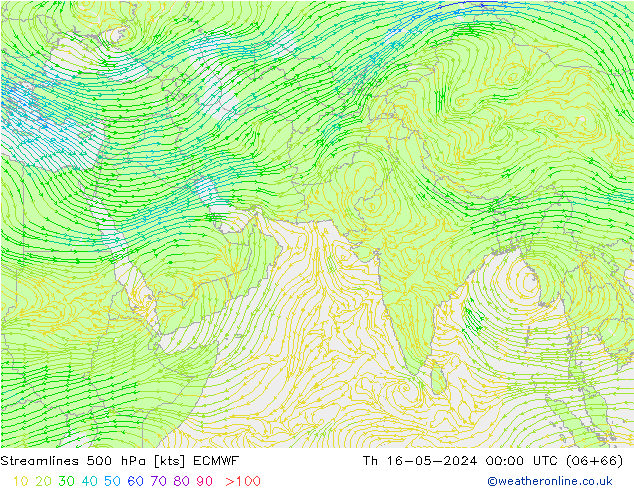 Rüzgar 500 hPa ECMWF Per 16.05.2024 00 UTC