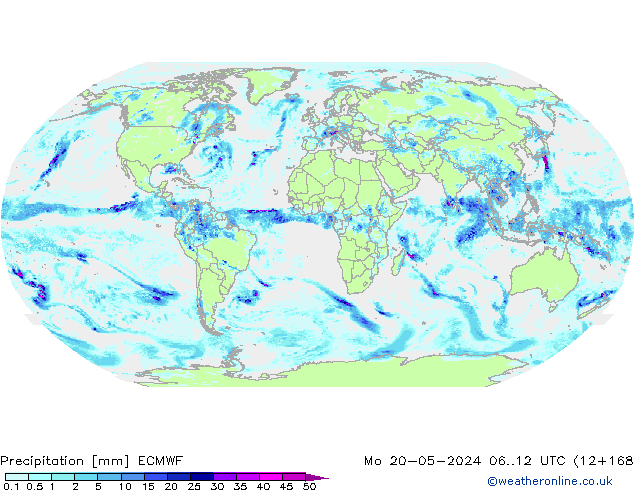Precipitation ECMWF Mo 20.05.2024 12 UTC