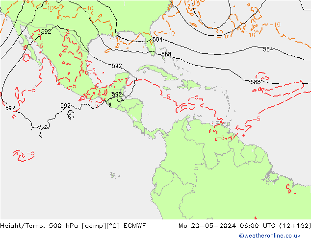 Z500/Regen(+SLP)/Z850 ECMWF ma 20.05.2024 06 UTC