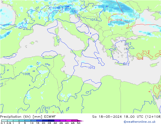 Z500/Rain (+SLP)/Z850 ECMWF so. 18.05.2024 00 UTC