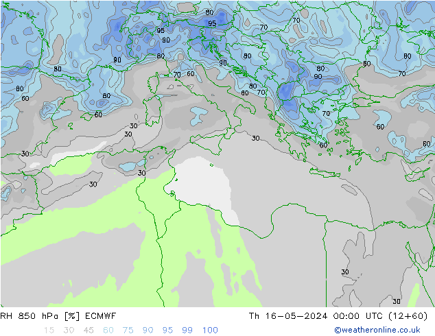 850 hPa Nispi Nem ECMWF Per 16.05.2024 00 UTC
