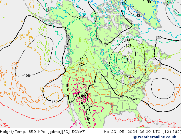 Z500/Rain (+SLP)/Z850 ECMWF  20.05.2024 06 UTC