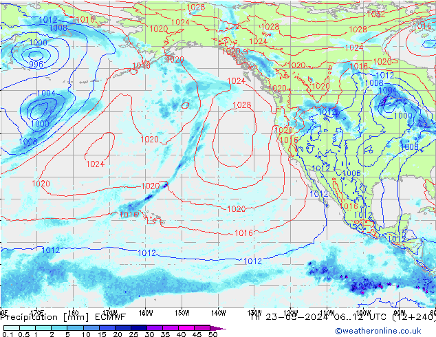 Yağış ECMWF Per 23.05.2024 12 UTC
