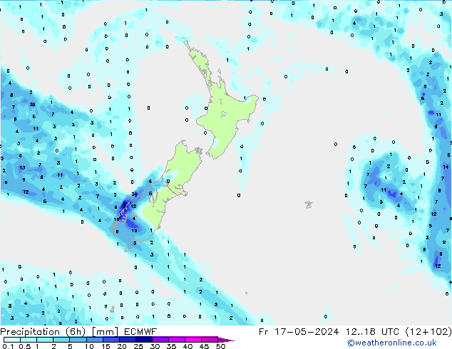 Z500/Rain (+SLP)/Z850 ECMWF пт 17.05.2024 18 UTC