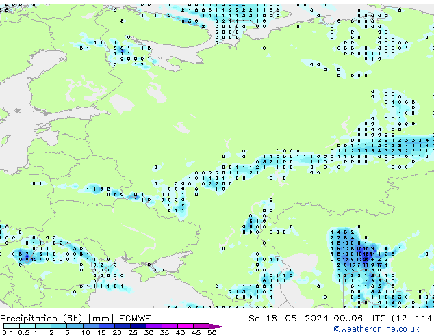 Z500/Rain (+SLP)/Z850 ECMWF So 18.05.2024 06 UTC