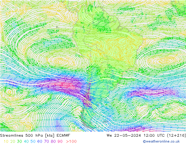  500 hPa ECMWF  22.05.2024 12 UTC